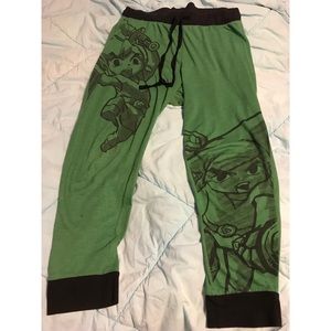 Green zelda pj pants
